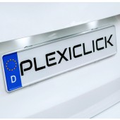 Plexiclick - license plate holder transparent - for Slovak license plates