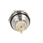 Impulse switch with LED backlight, green, 19mm SW IMP