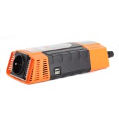 Voltage converter from 12V to 230V, USB, 600W, display - CAR600-D