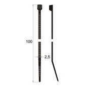Cable ties 100 x 2.5 mm (100 pcs)