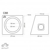 Closed cabinet Basser C88 Black