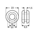 PVC grommet 15 mm