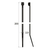 Cable ties 203 x 2.5 mm (100 pcs)