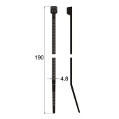 Cable ties 190 x 4.8 mm (100 pcs.)