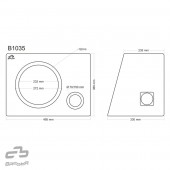 Bass reflex enclosure Basser B1035