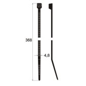 Cable ties 368 x 4.8 mm (100 pcs)