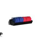 Polishing pad holder Poka Premium Shelf for storing polishing pads - from 83mm to 165mm (40cm) LITE