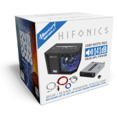 Hifonics MBP 1000.2 subwoofer and amplifier action set