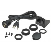 USB / JACK 4-pin socket with cable