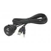 USB / JACK 4-pin socket with cable