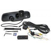 HD DVR camera with recording and 4.3" monitor in the rearview mirror HV-043LA