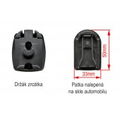 HD DVR camera with recording and 4.3" monitor in the rearview mirror with auto-dimming function HV-043LAD
