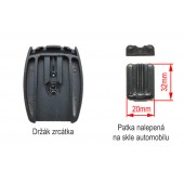 HD DVR camera with recording and 4.3" monitor in the rearview mirror with auto-dimming function HV-043LAD