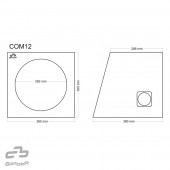 Closed cabinet Basser COM12 Black