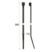 Cable ties 300 x 7.6 mm (100 pcs)