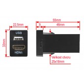 Toyota HDMI / USB connector