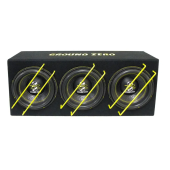 Triple subwoofer in the Ground Zero GZIB 3.250SPL box