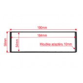 Spacer for 1DIN car radio