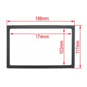 Delimiting frame of the 2DIN car radio