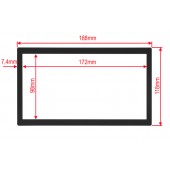 Delimiting frame of the 2DIN car radio