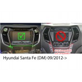 Car radio reduction frame for Hyundai Santa Fe