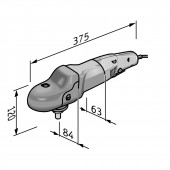 Ergonomic polisher with regulation in the FLEX PE 14-3 125 P-Set set