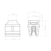 Drawstring clip for edge 437433