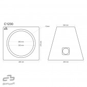Closed cabinet Basser C1230 Black