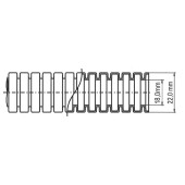 Flexible hose - gooseneck 18/22 mm