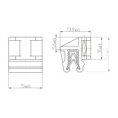 Drawstring clip for edge 437434