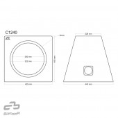 Closed cabinet Basser C1240 Black
