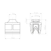 Drawstring clip for edge 437435