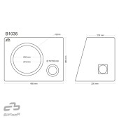 Bass-reflex enclosure Basser B1035 Black