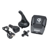 QI universal holder with charger