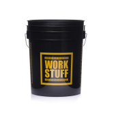 Work Stuff Detailing Bucket Black Rinse + Separator Yellow