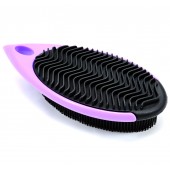 Poka Premium Shaggy Purple Rubber Brush for hair and pet hair
