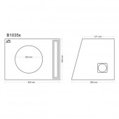 Bass reflex enclosure Basser B1035S