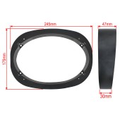 Spacer pad bevelled speaker 6x9