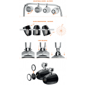HTX 8 M-CL-TW boat speakers