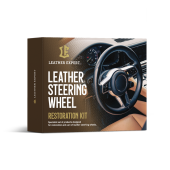 Leather Expert steering wheel renovation set - Steering Wheel Black