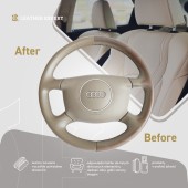 Leather Expert steering wheel renovation set - Steering Wheel Black