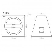 Closed cabinet Basser C1015 Black