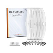 Plexiclick - transparent Czech license plate holder