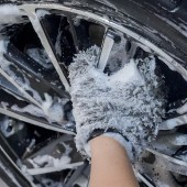 Purestar Double Twist Wheel Mitt Microfiber Wheel Wash Glove