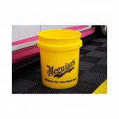 An empty bucket of Meguiar's