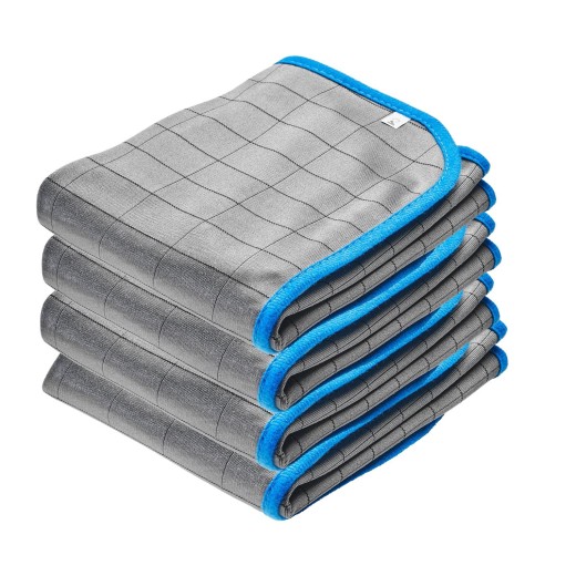 Set of window cloths CARMODO 4x Premium Carbontuch für Glasflächen