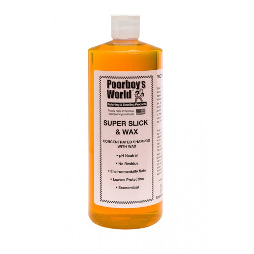 Poorboy's Super Slick & Wax Car Shampoo (946 ml)