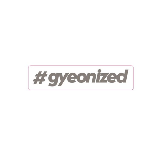 Gyeon Sticker #gyeonized Sticker Silver (17.9x100mm)