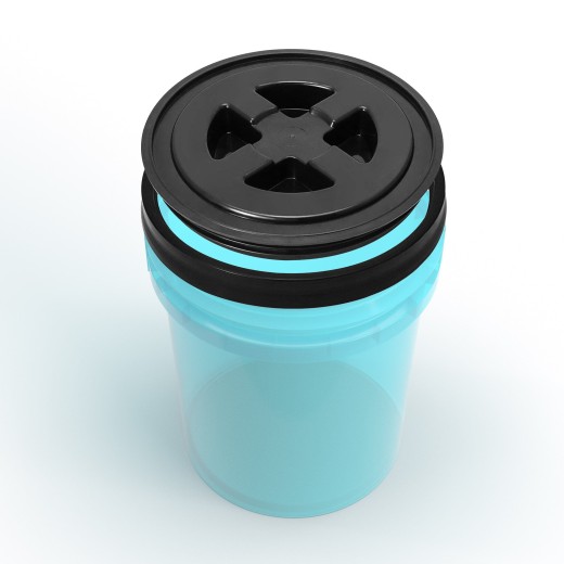 Carbon Collective Gamma Seal Bucket Lids - Black