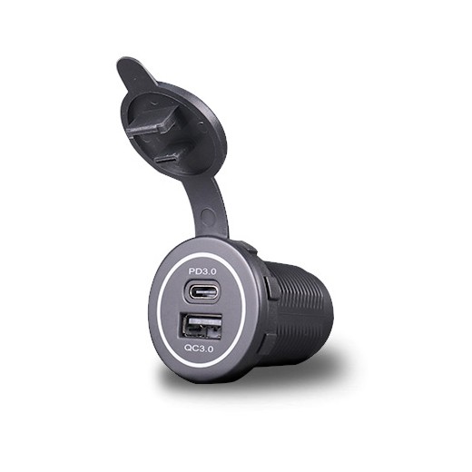Built-in USB-A & USB-C charger, QC3.0, PD 3.0 MY1298